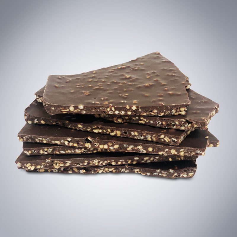 Chocolate Quinoa Bark alone