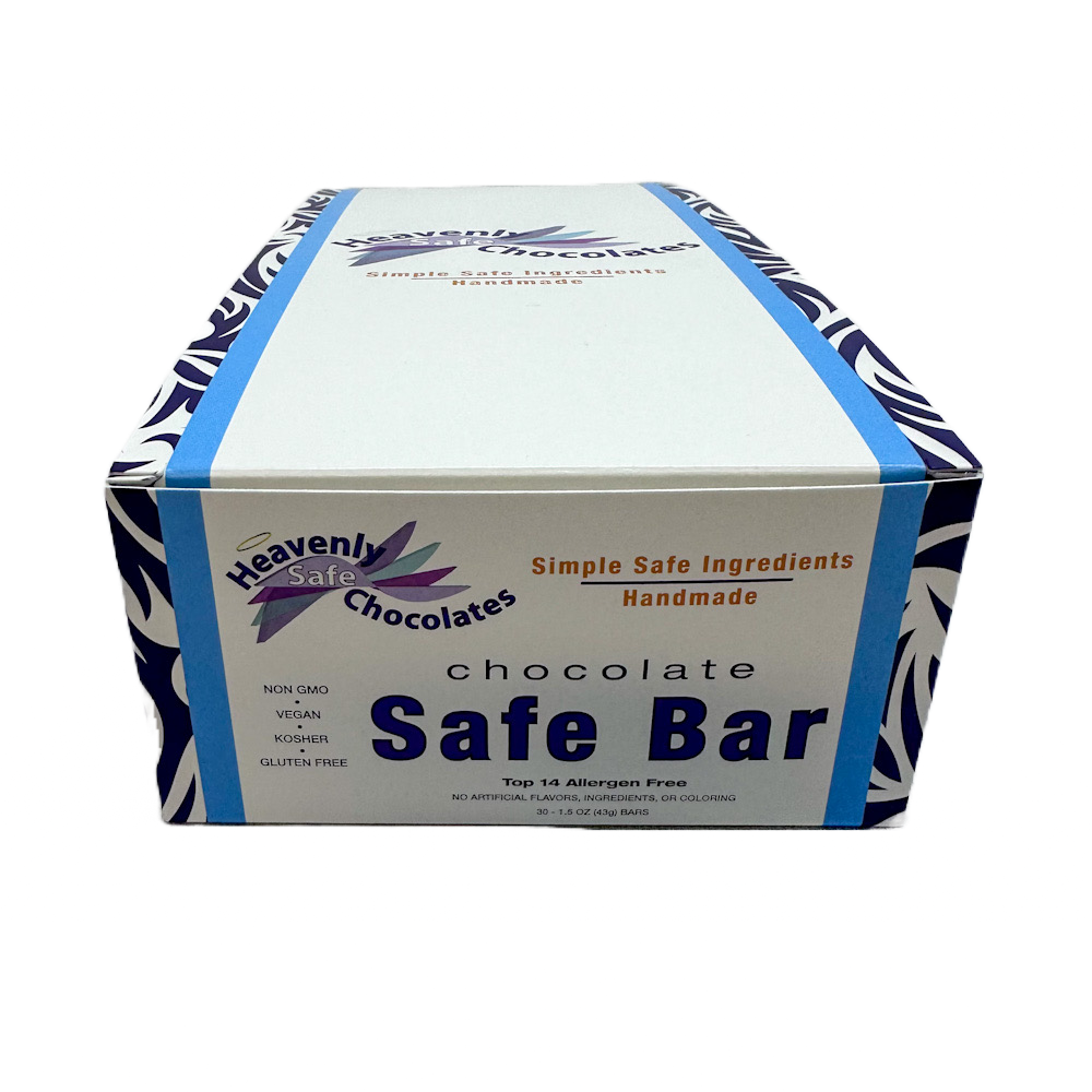Heavenly Safe Chocolates Safe Bar Allergen Friendly Safe bar Top 13 allergen free