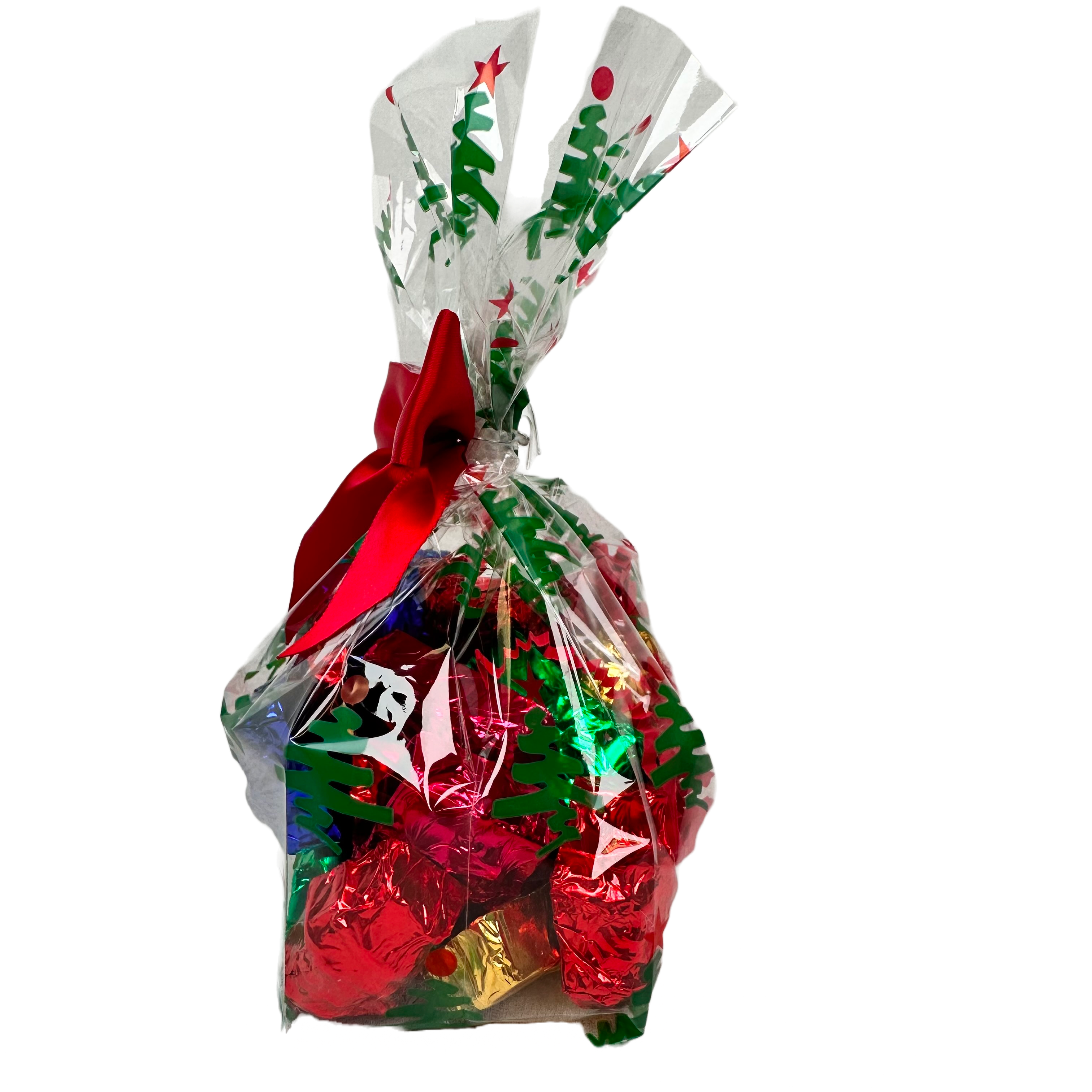 Heavenly Safe Chocolates Santas special presents, allergen friendly. Solid chocolate foiled