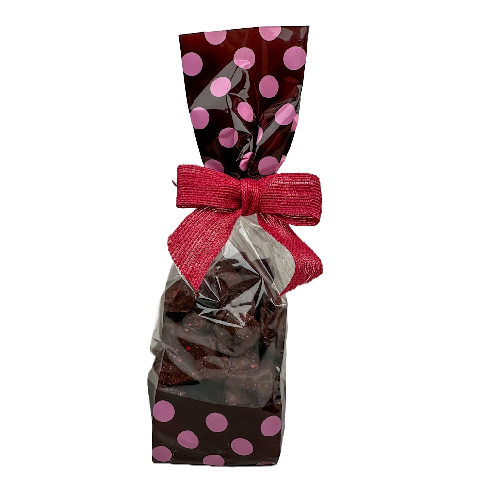 Heavenly Safe Chocolates by Safe Sweets, Chocolate Freeze0-Dried Strawberries 5oz gift bag.